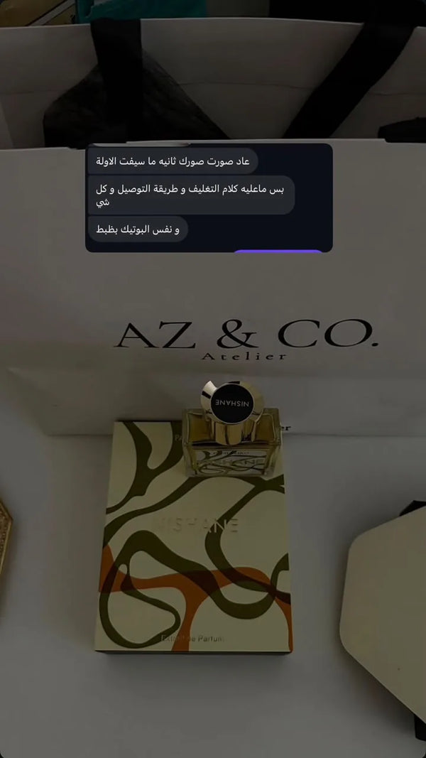 Customer's Instagram story: nothing to fault in the packaging or the delivery, exactly the same as the boutique