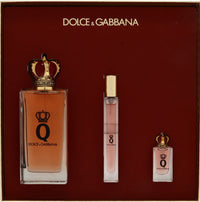 Q by Dolce & Gabbana gift set — 100ml Eau de Parfum, 10ml travel spray and 5ml miniature