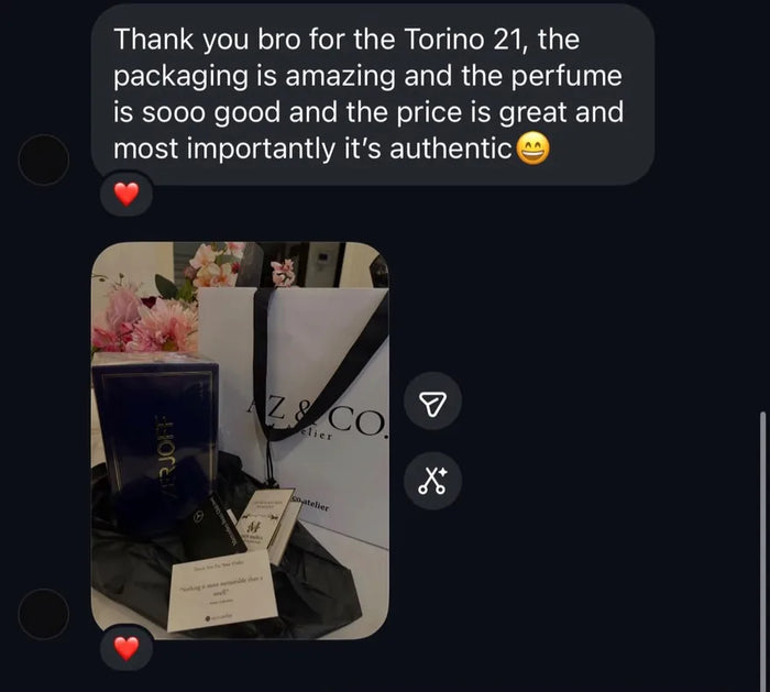 Customer message: the packaging is amazing and most importantly it is authentic