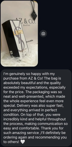 Customer message: genuinely so happy with my purchase, the quality exceeded my expectations