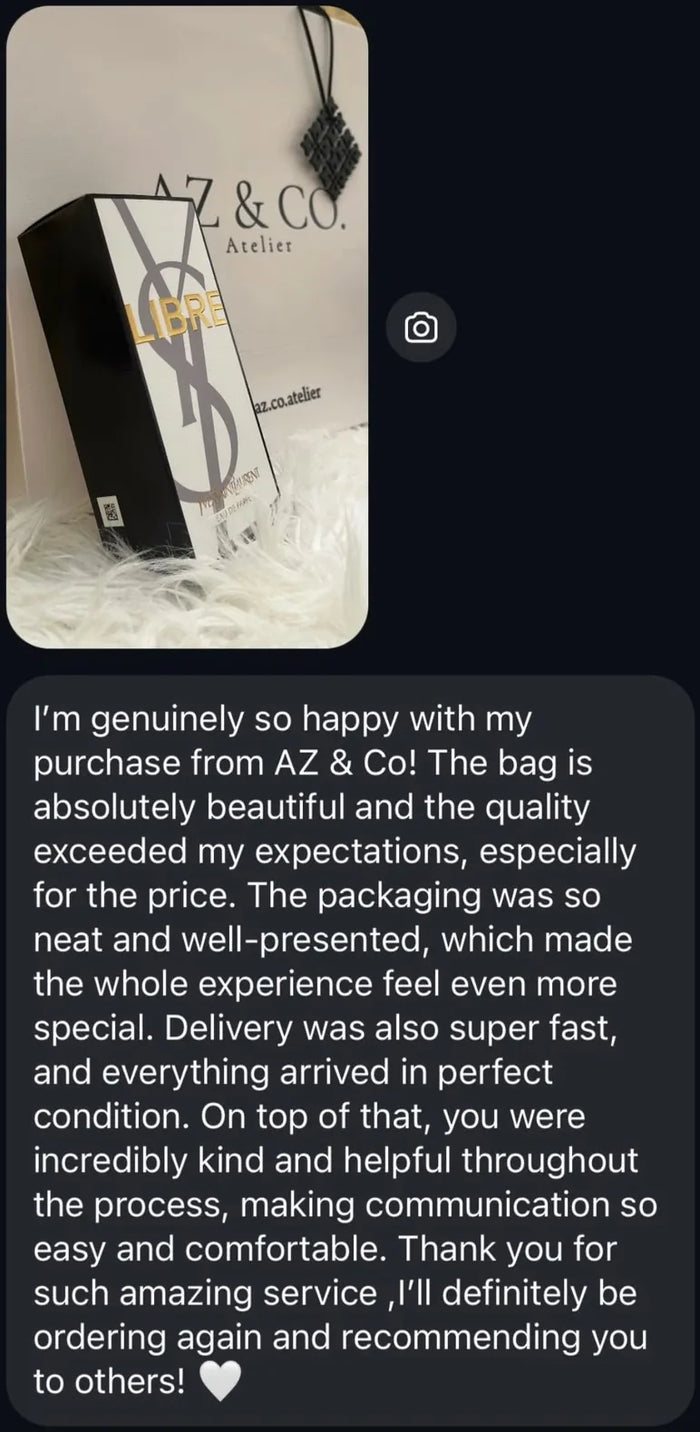 Customer message: genuinely so happy with my purchase, the quality exceeded my expectations