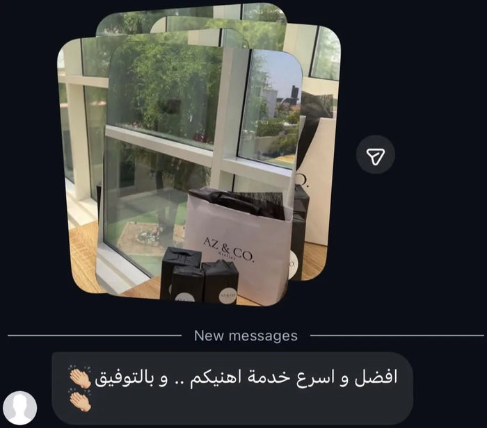 Customer message about the packaging and the price