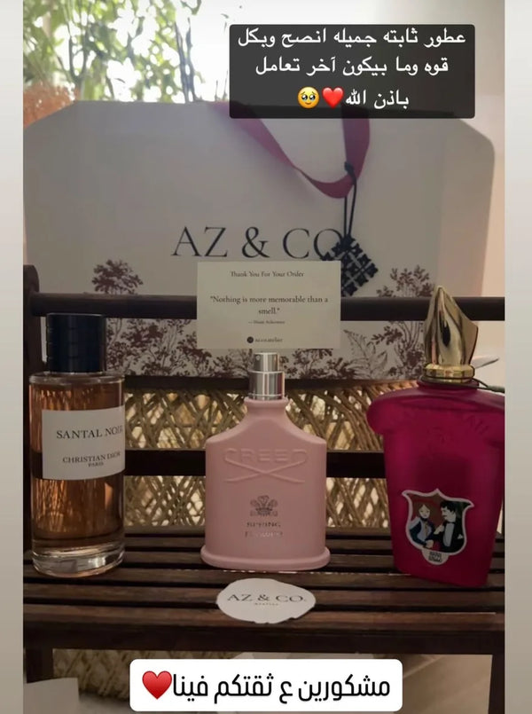 Customer's Instagram story: beautiful long-lasting perfumes, I recommend them, and it will not be the last time