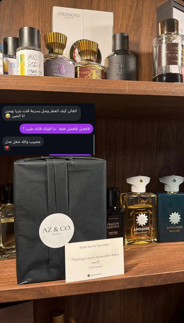 Customer's Instagram story: the perfume arrived so fast, amazing, proper work